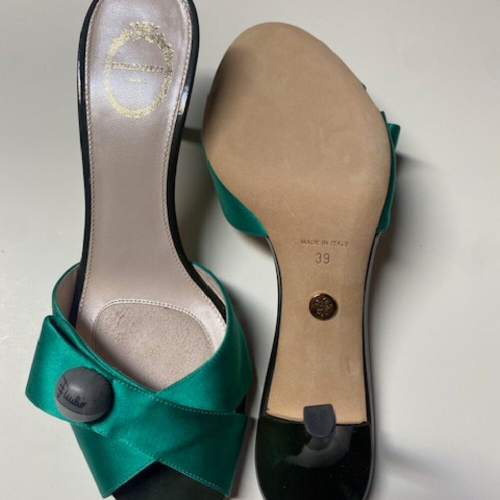 Emilio Pucci Green Slides - Never Worn! Perfect Condition!